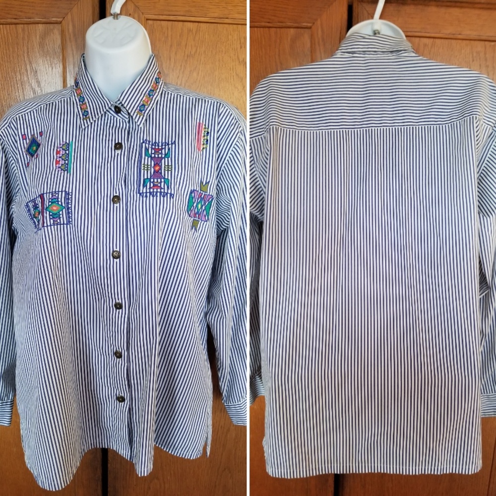 Vintage Koret Francisca Petites Aztec Shir… - Picture 5 of 8